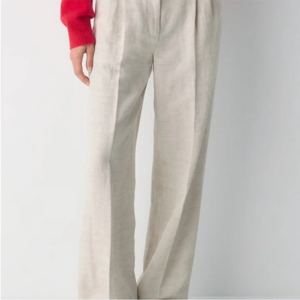NWT Aritzia The Effortless Pant Linen Natural Ecru 0 Short